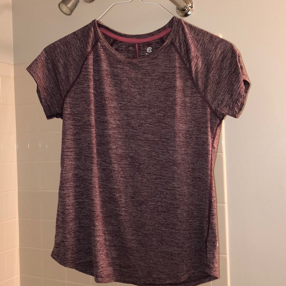 purple athletic champion t-shirt